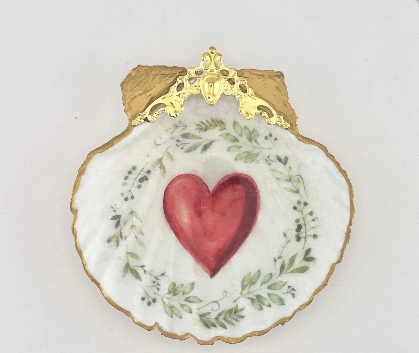 Heart of the Garden Scallop Shell