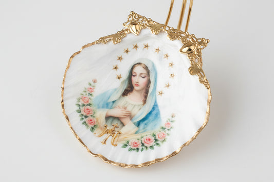 Immaculate Heart of Mary Scallop Shell Display