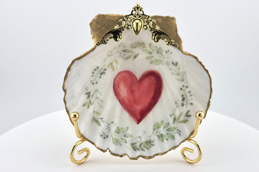 Heart of the Garden Scallop Shell