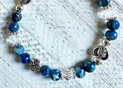 Heavenly Blue Bracelet — Crystal & Silver
