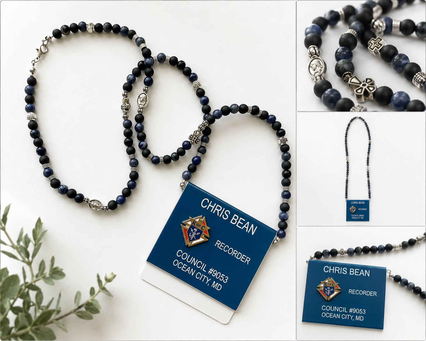 Knights of Columbus Gemstone Badge Lanyard